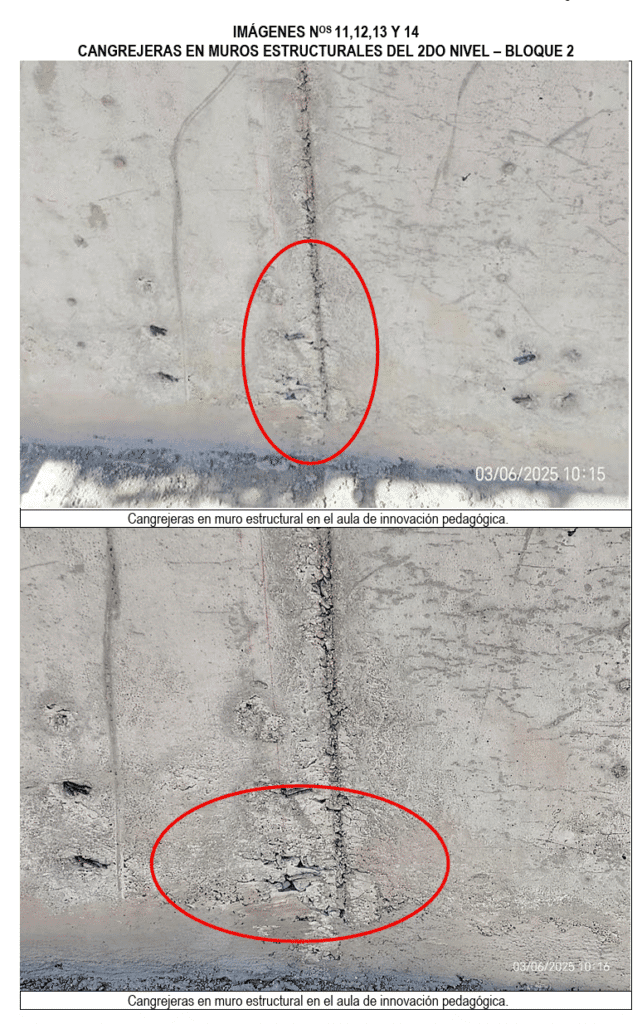 Obra escolar en Majes presenta fallas en construcción